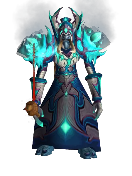 Frost Mage casting in battle