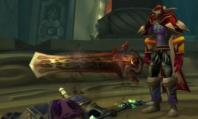 Arms Warrior with two-handed sword in Turtle WoW