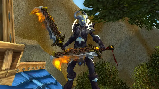 Fury Warrior dual wielding weapons in Turtle WoW