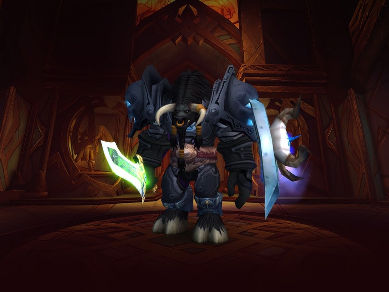 Protection Warrior tanking a boss in Turtle WoW